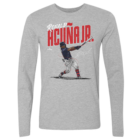 Ronald Acuna Jr. Men's Long Sleeve T-Shirt | 500 LEVEL