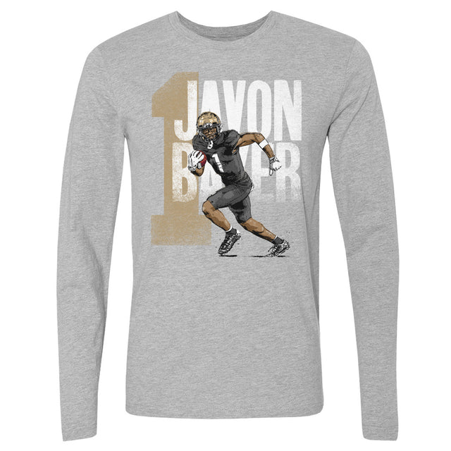 Javon Baker Men's Long Sleeve T-Shirt | 500 LEVEL