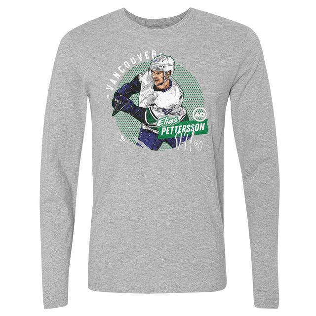 Elias Pettersson Men's Long Sleeve T-Shirt | 500 LEVEL