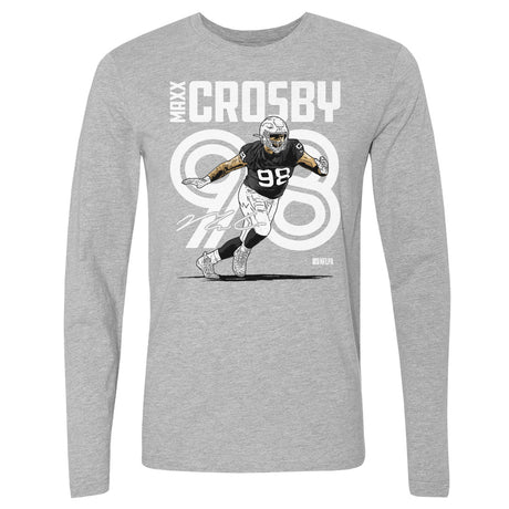 Maxx Crosby Men's Long Sleeve T-Shirt | 500 LEVEL