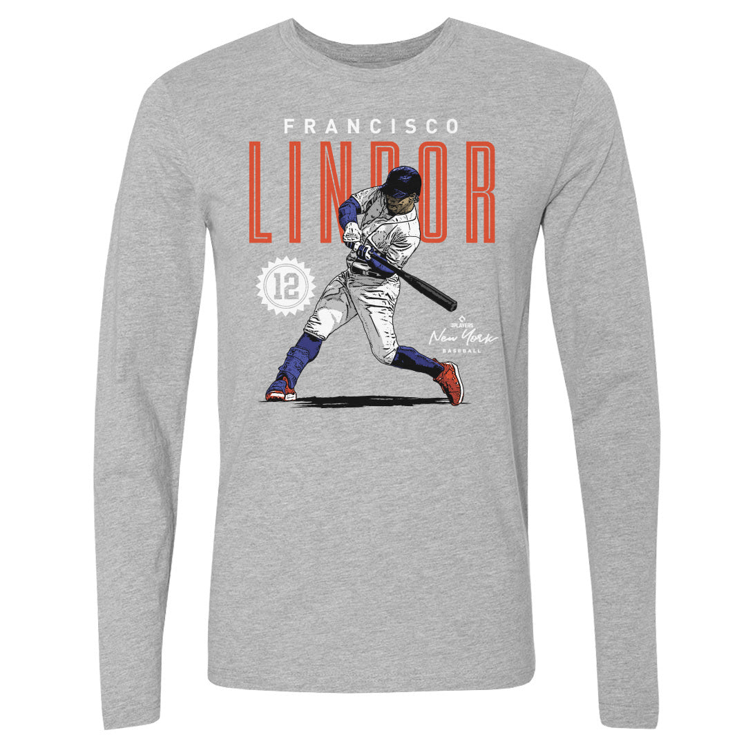 Francisco Lindor Men's Long Sleeve T-Shirt | 500 LEVEL