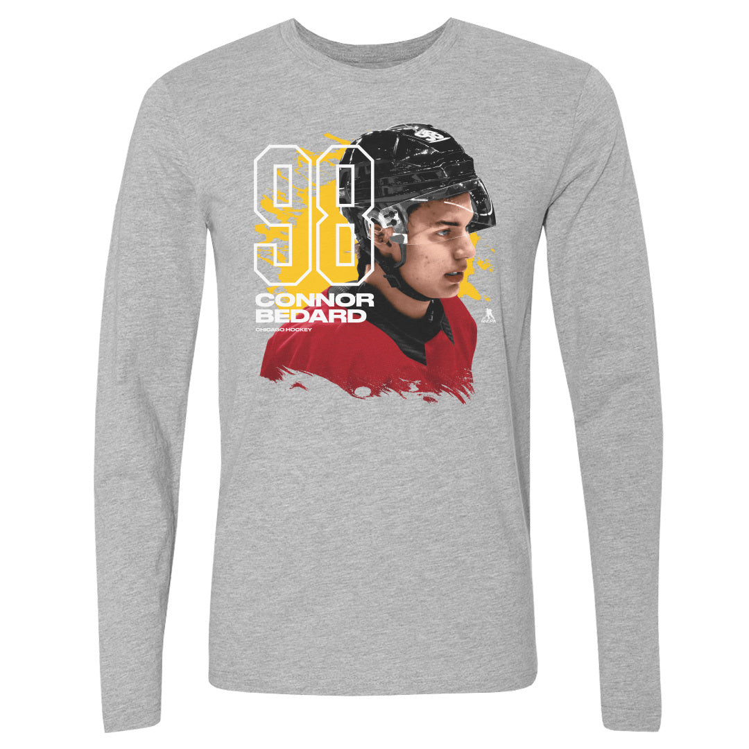 Connor Bedard Men's Long Sleeve T-Shirt | 500 LEVEL