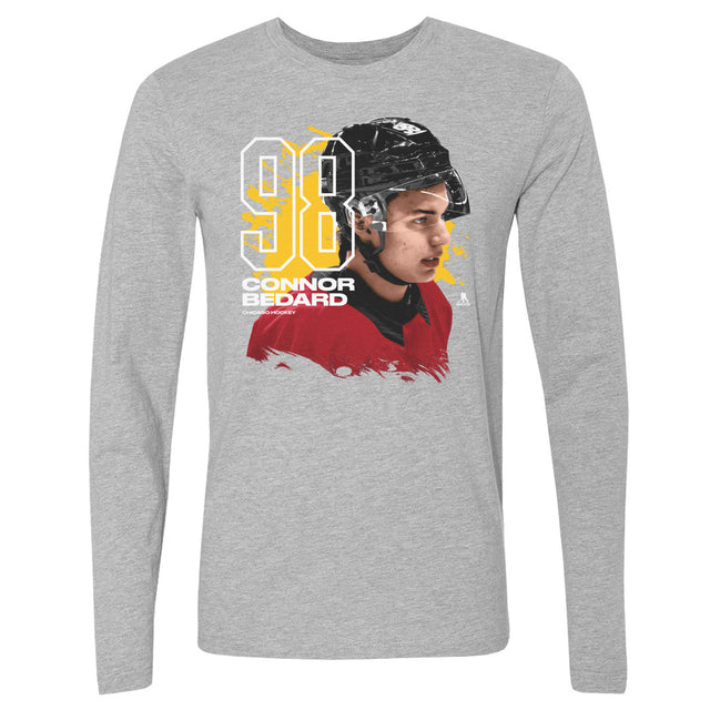 Connor Bedard Men's Long Sleeve T-Shirt | 500 LEVEL