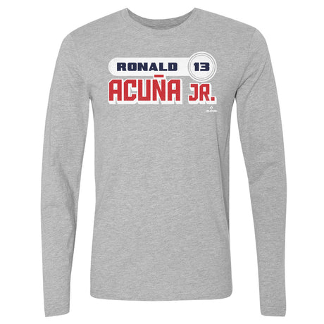 Ronald Acuna Jr. Men's Long Sleeve T-Shirt | 500 LEVEL