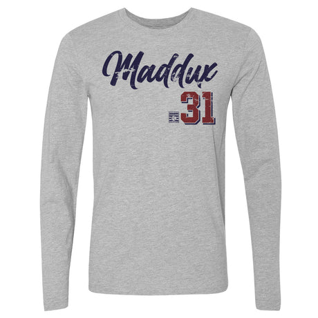 Greg Maddux Men's Long Sleeve T-Shirt | 500 LEVEL
