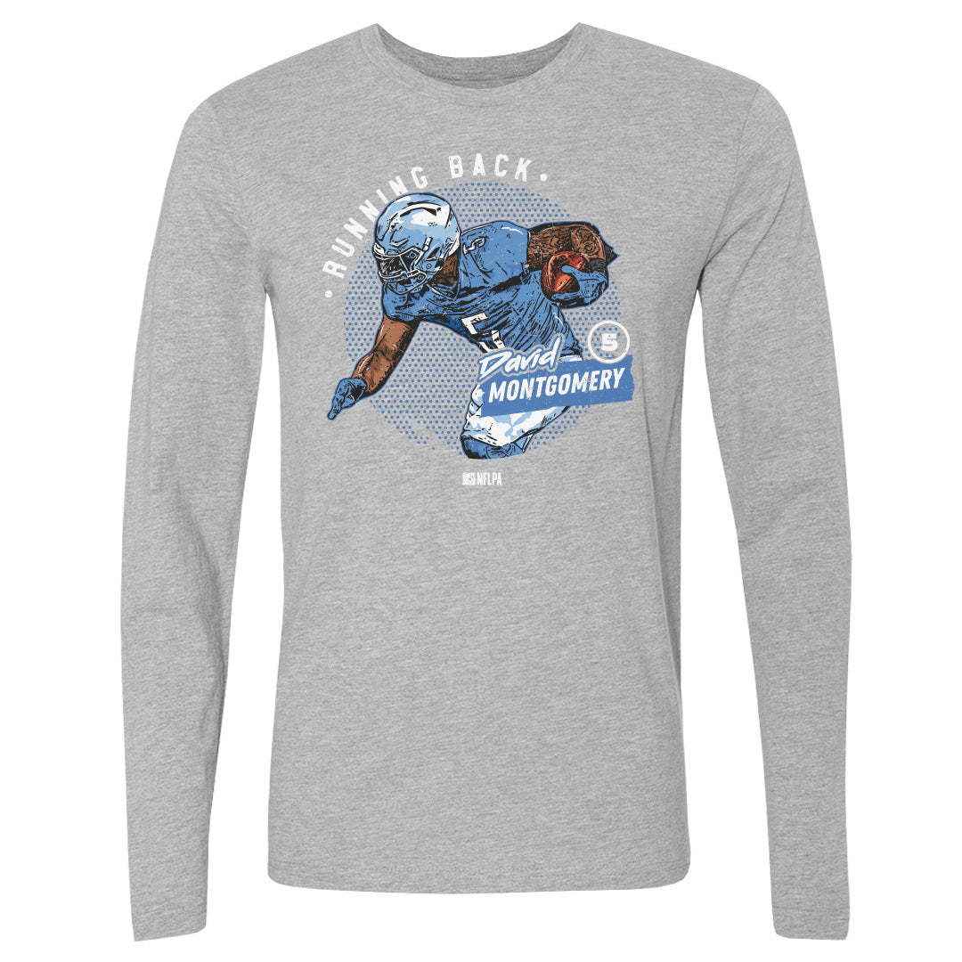 David Montgomery Men's Long Sleeve T-Shirt | 500 LEVEL