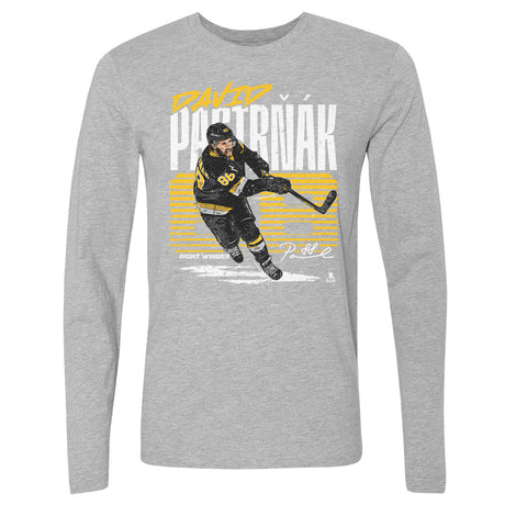 David Pastrnak Men's Long Sleeve T-Shirt | 500 LEVEL