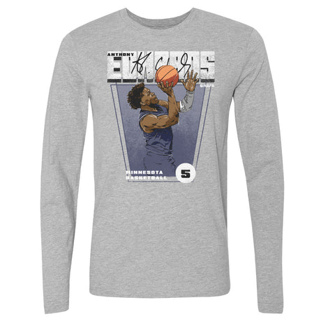 Anthony Edwards Men's Long Sleeve T-Shirt | 500 LEVEL