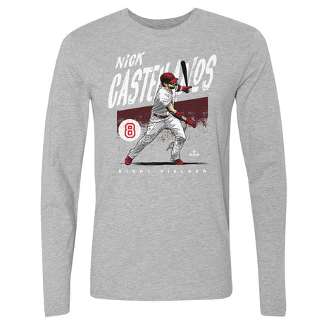 Nick Castellanos Men's Long Sleeve T-Shirt | 500 LEVEL