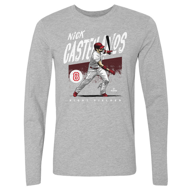 Nick Castellanos Men's Long Sleeve T-Shirt | 500 LEVEL