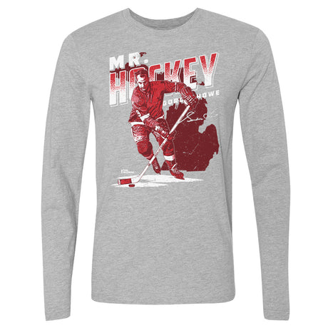 Gordie Howe Men's Long Sleeve T-Shirt | 500 LEVEL