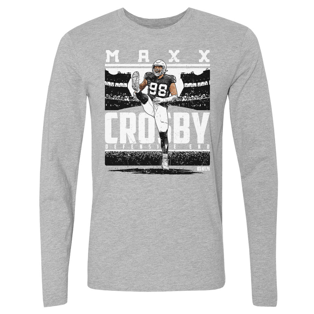 Maxx Crosby Men's Long Sleeve T-Shirt | 500 LEVEL