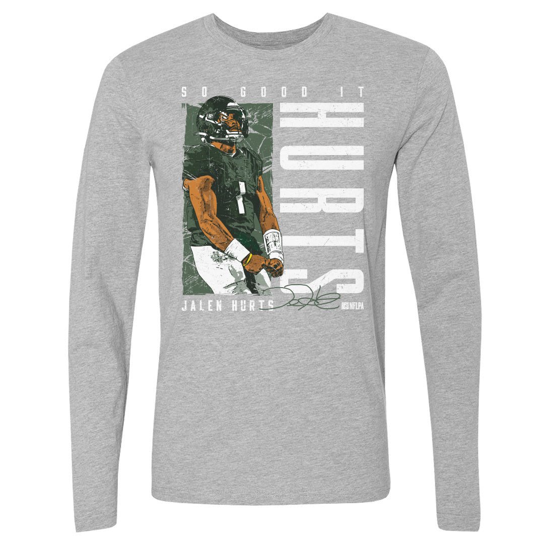 Jalen Hurts Men's Long Sleeve T-Shirt | 500 LEVEL