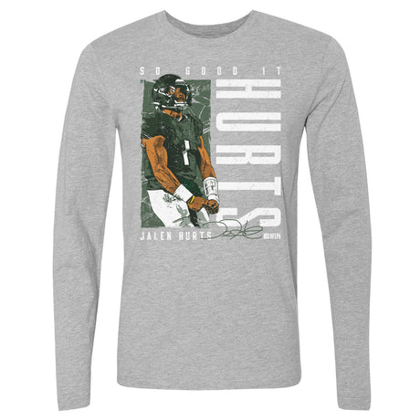 Jalen Hurts Men's Long Sleeve T-Shirt | 500 LEVEL