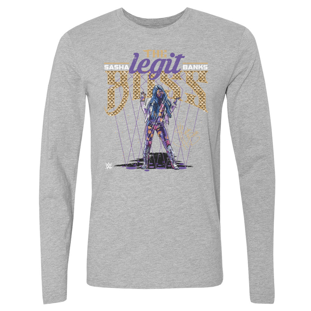 Sasha Banks Men's Long Sleeve T-Shirt | 500 LEVEL