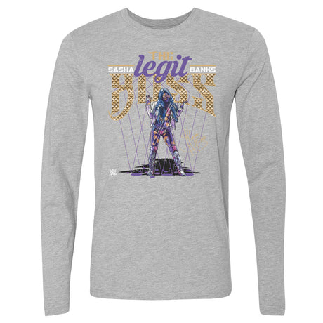 Sasha Banks Men's Long Sleeve T-Shirt | 500 LEVEL