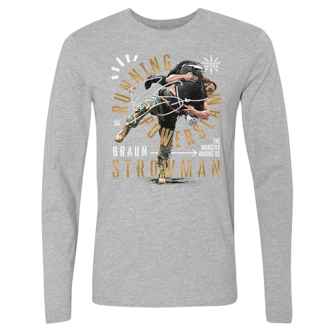 Braun Strowman Men's Long Sleeve T-Shirt | 500 LEVEL