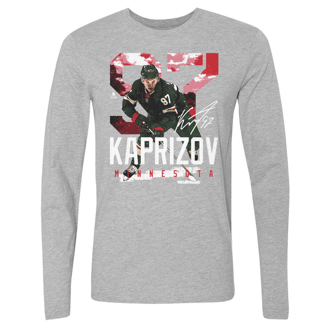 Kirill Kaprizov Men's Long Sleeve T-Shirt | 500 LEVEL