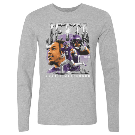 Justin Jefferson Men's Long Sleeve T-Shirt | 500 LEVEL
