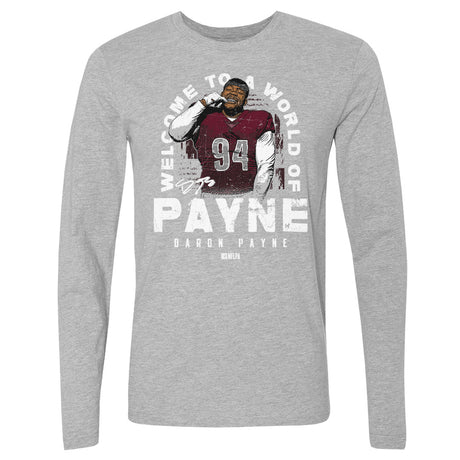 Daron Payne Men's Long Sleeve T-Shirt | 500 LEVEL
