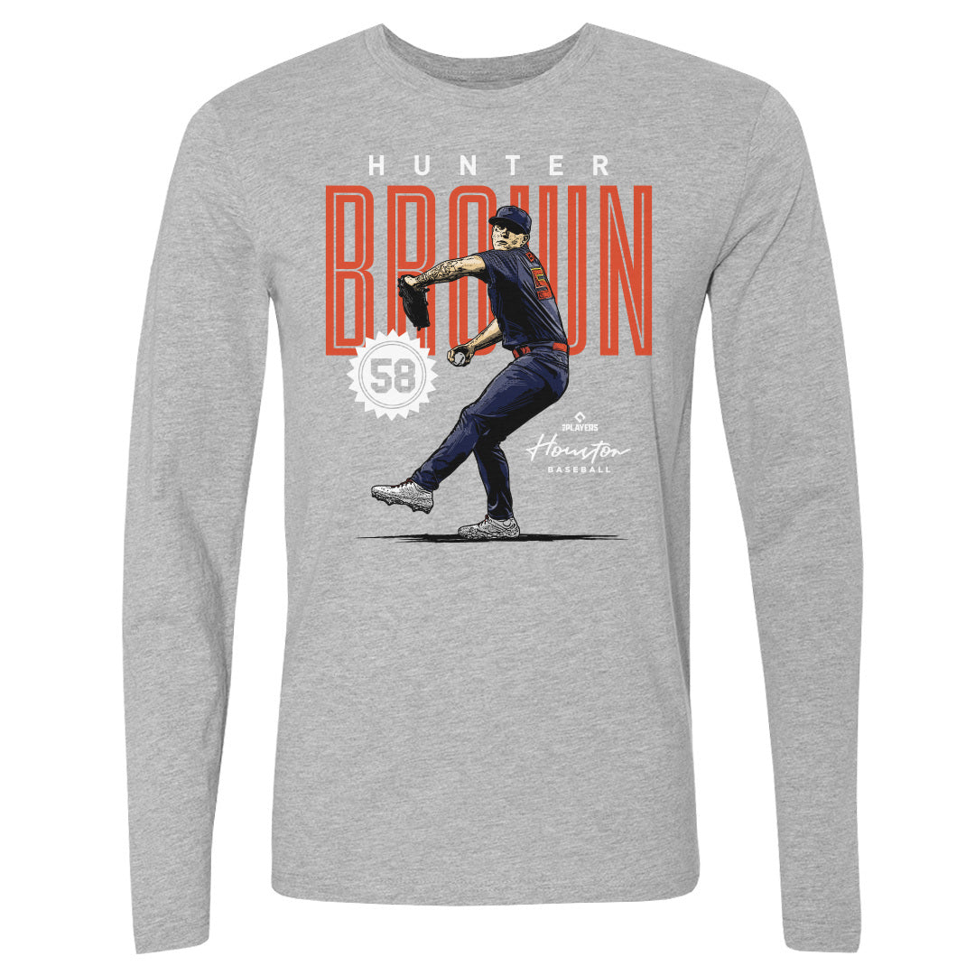 Hunter Brown Men's Long Sleeve T-Shirt | 500 LEVEL