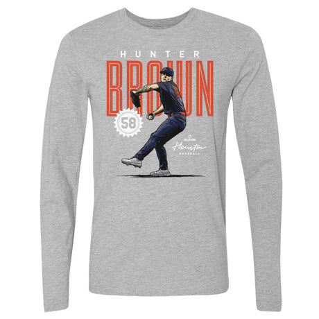 Hunter Brown Men's Long Sleeve T-Shirt | 500 LEVEL