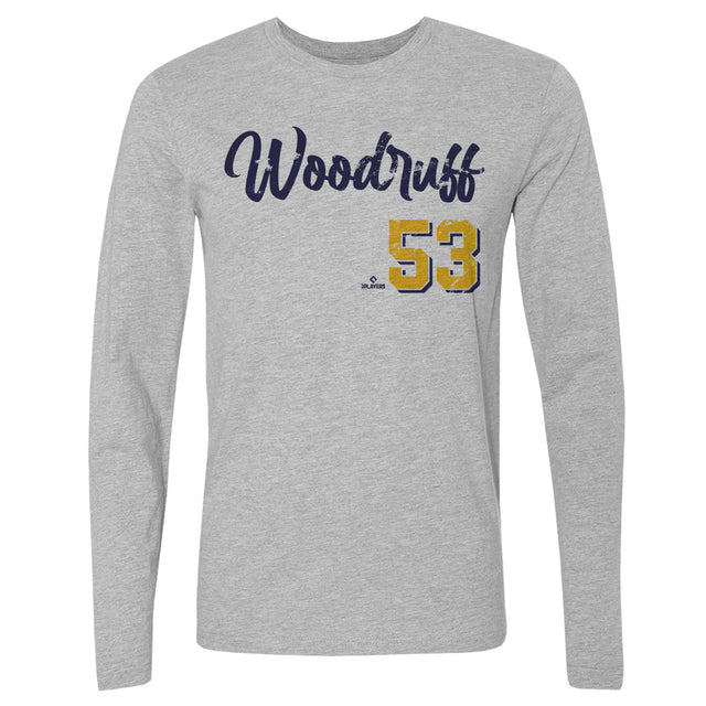Brandon Woodruff Men's Long Sleeve T-Shirt | 500 LEVEL