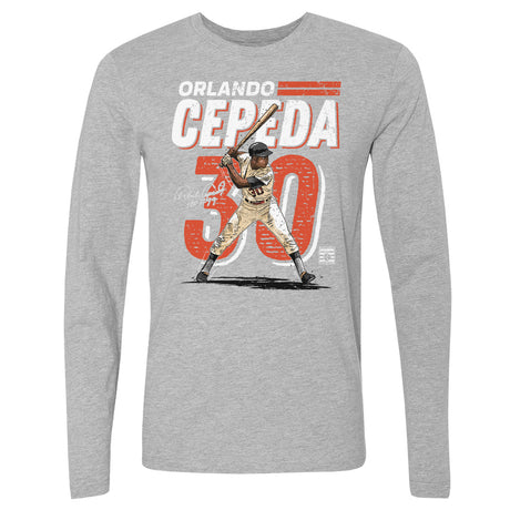 Orlando Cepeda Men's Long Sleeve T-Shirt | 500 LEVEL