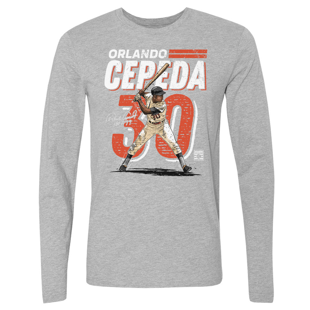 Orlando Cepeda Men&#39;s Long Sleeve T-Shirt | 500 LEVEL