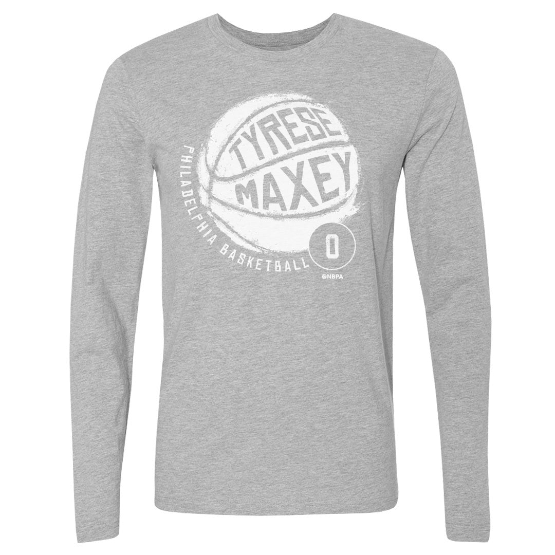Tyrese Maxey Men&#39;s Long Sleeve T-Shirt | 500 LEVEL