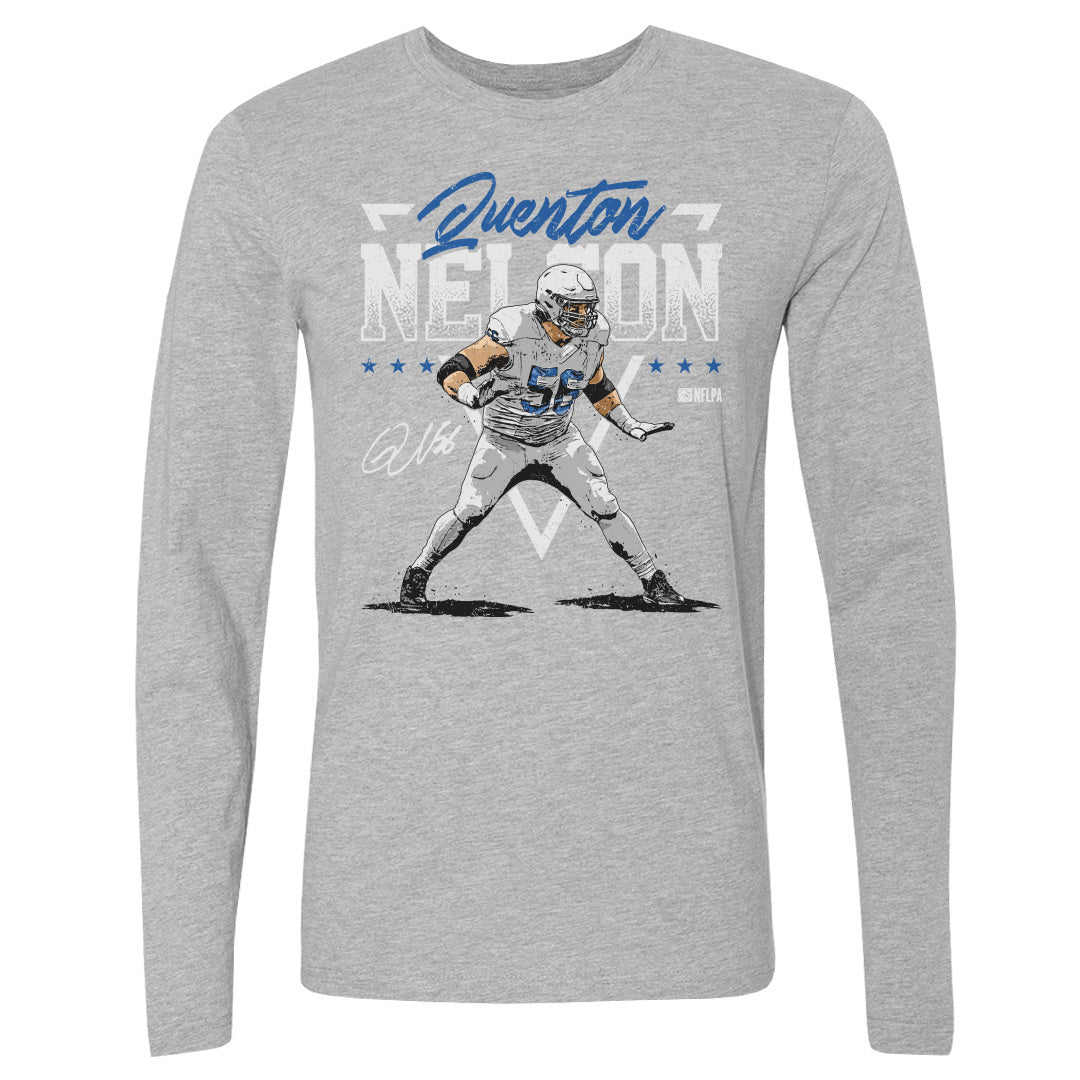 Quenton Nelson Men's Long Sleeve T-Shirt | 500 LEVEL