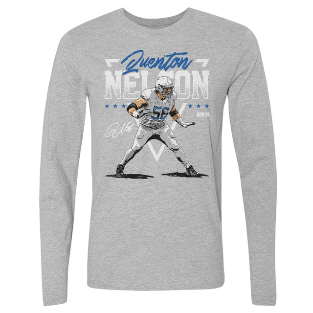 Quenton Nelson Men's Long Sleeve T-Shirt | 500 LEVEL