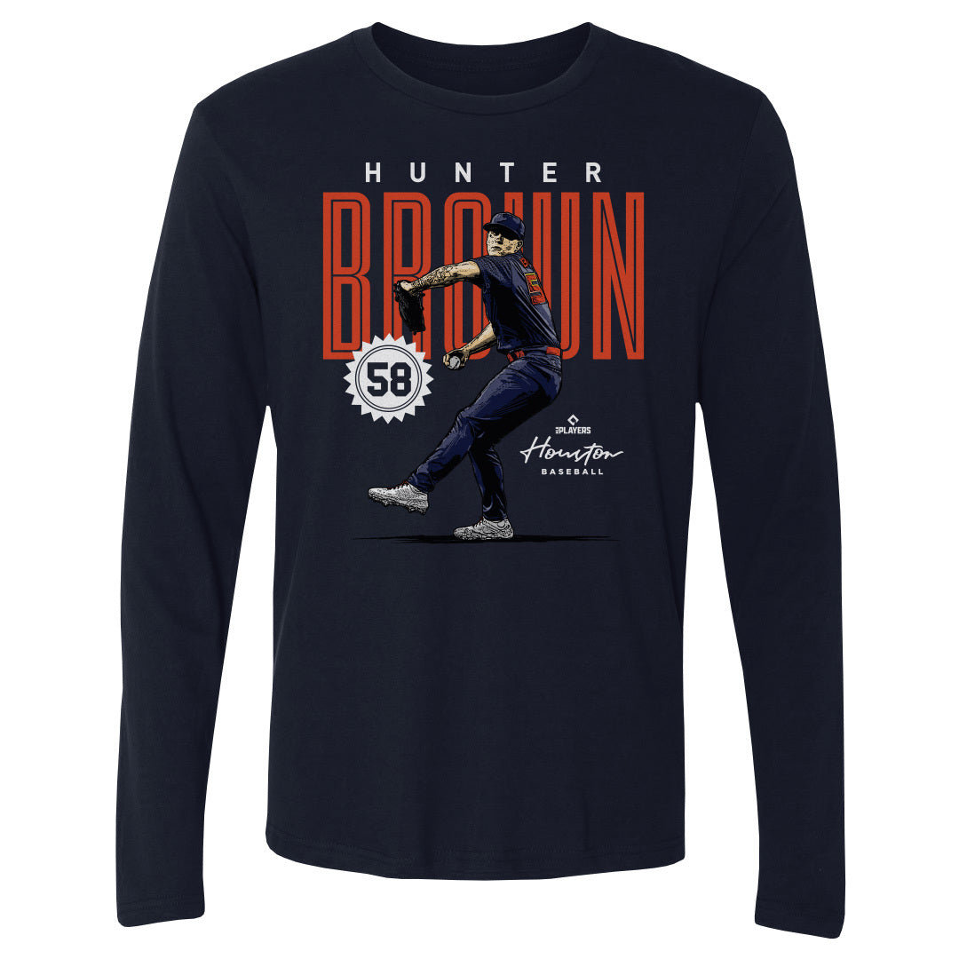 Hunter Brown Men's Long Sleeve T-Shirt | 500 LEVEL