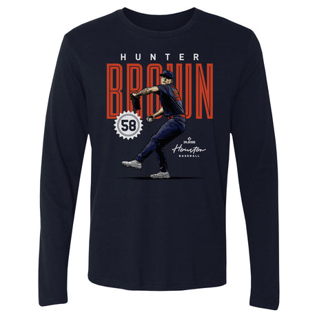 Hunter Brown Men's Long Sleeve T-Shirt | 500 LEVEL