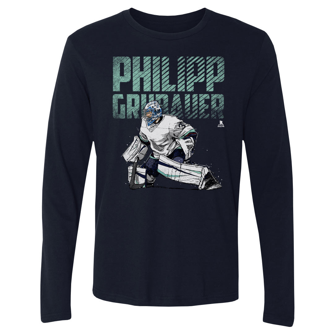 Philipp Grubauer Men&#39;s Long Sleeve T-Shirt | 500 LEVEL