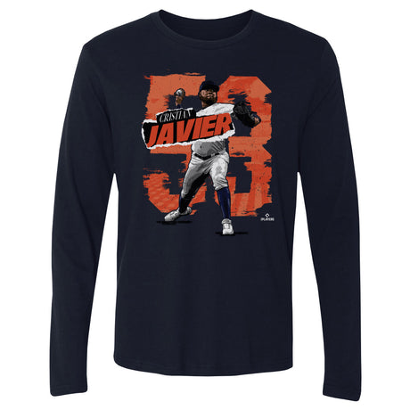 Cristian Javier Men's Long Sleeve T-Shirt | 500 LEVEL