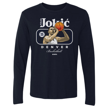 Nikola Jokic Men's Long Sleeve T-Shirt | 500 LEVEL