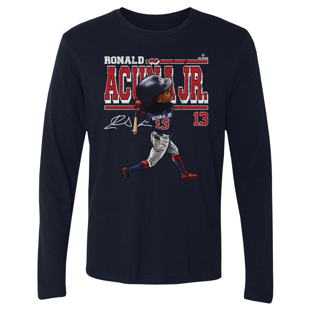 Ronald Acuna Jr. Men's Long Sleeve T-Shirt | 500 LEVEL