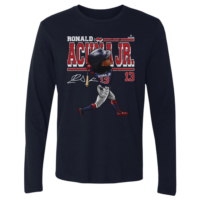 Ronald Acuna Jr. Men's Long Sleeve T-Shirt | 500 LEVEL