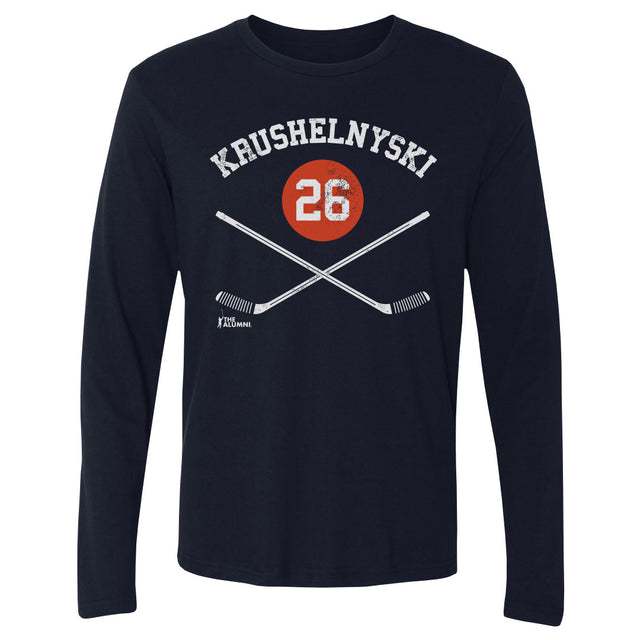Mike Krushelnyski Men's Long Sleeve T-Shirt | 500 LEVEL