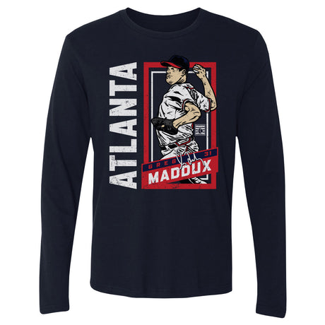 Greg Maddux Men's Long Sleeve T-Shirt | 500 LEVEL