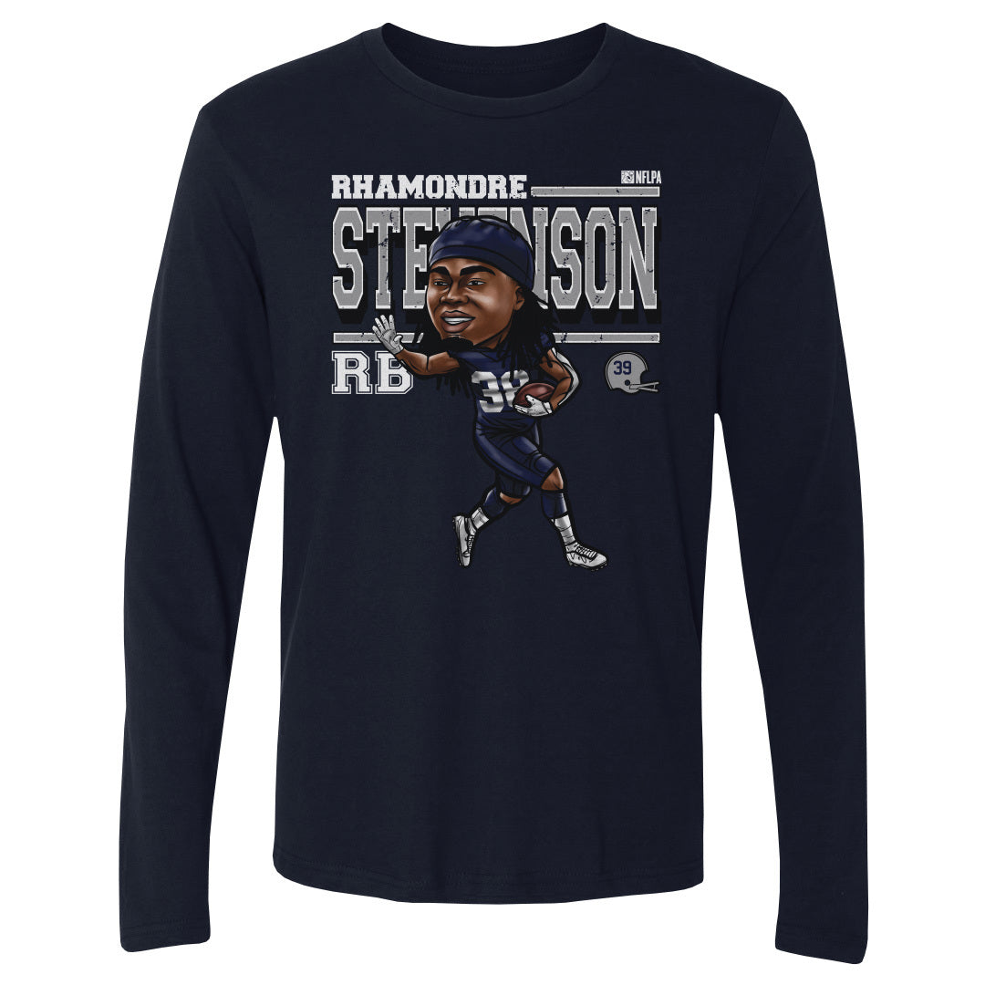 Rhamondre Stevenson Men's Long Sleeve T-Shirt | 500 LEVEL