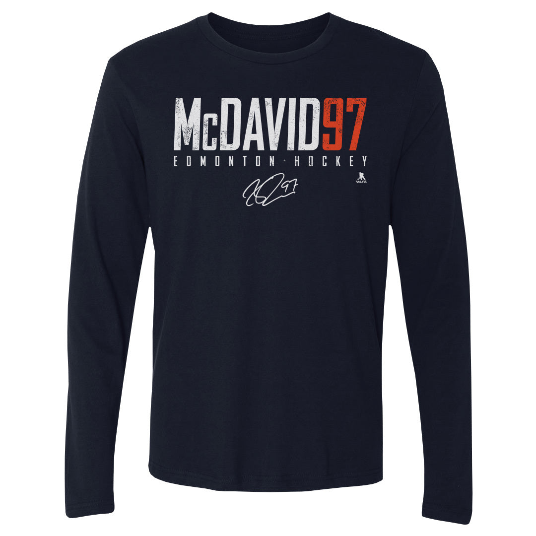 Connor McDavid Men&#39;s Long Sleeve T-Shirt | 500 LEVEL