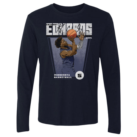 Anthony Edwards Men's Long Sleeve T-Shirt | 500 LEVEL