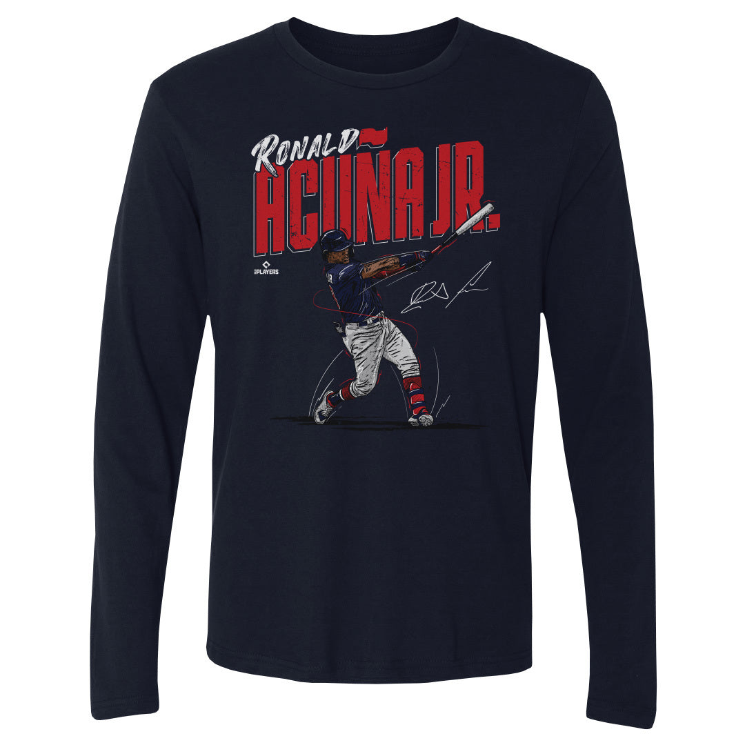Ronald Acuna Jr. Men's Long Sleeve T-Shirt | 500 LEVEL