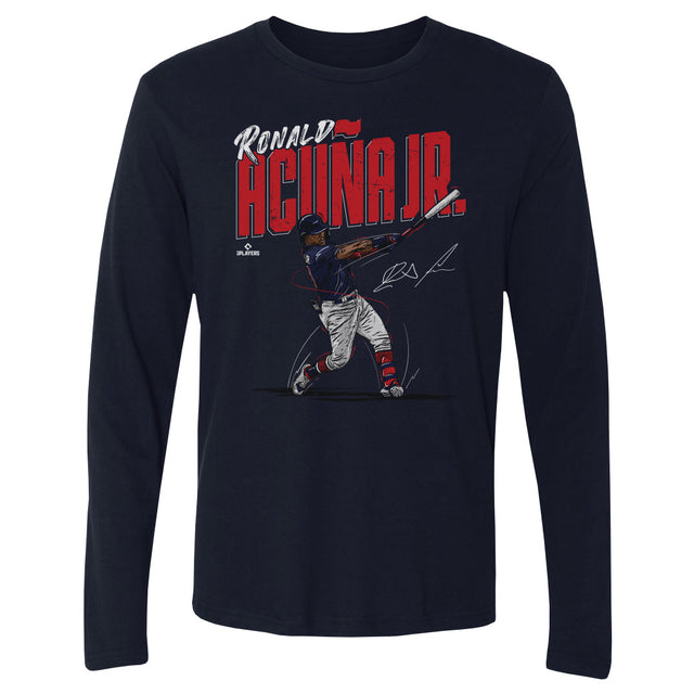 Ronald Acuna Jr. Men's Long Sleeve T-Shirt | 500 LEVEL