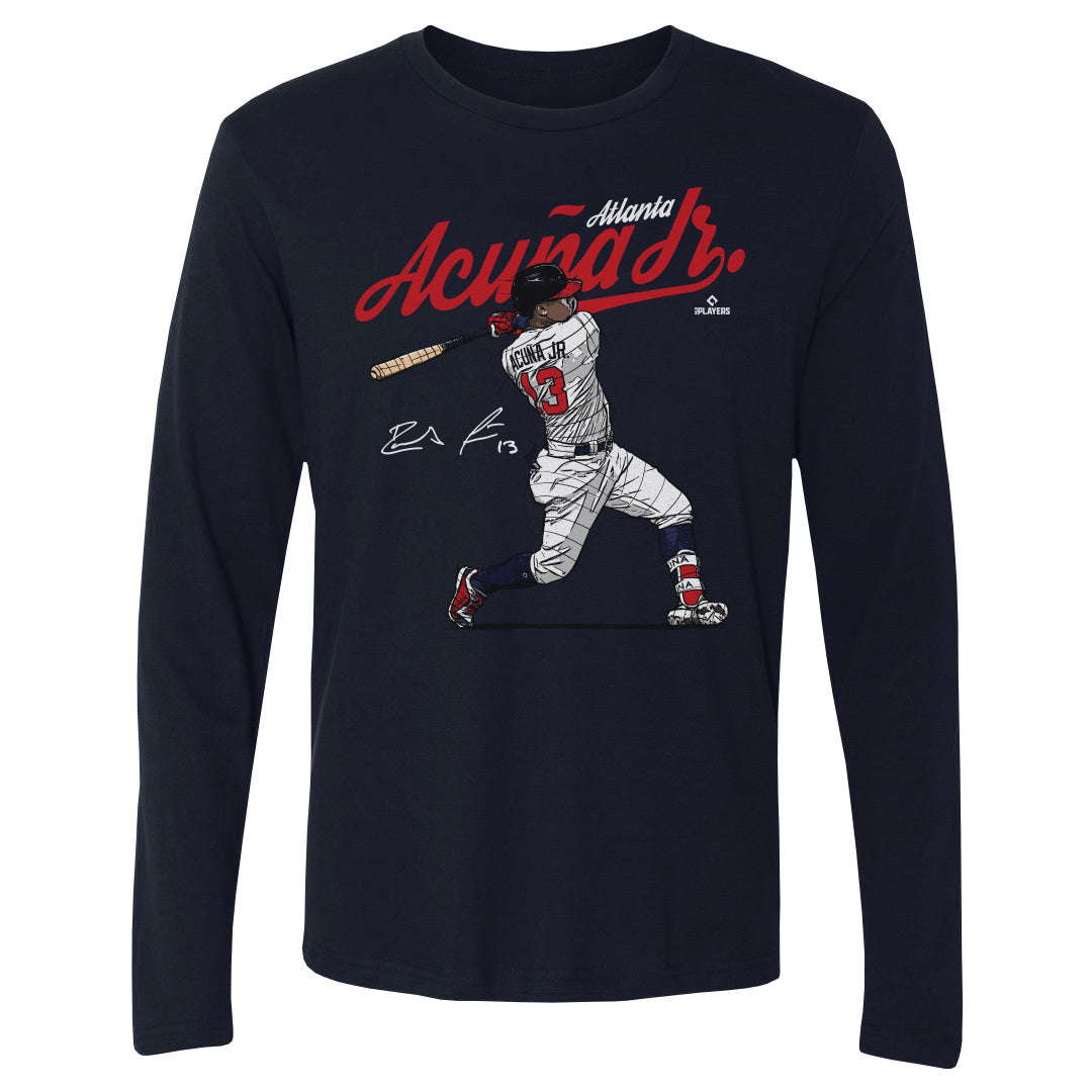 Ronald Acuna Jr. Men's Long Sleeve T-Shirt | 500 LEVEL