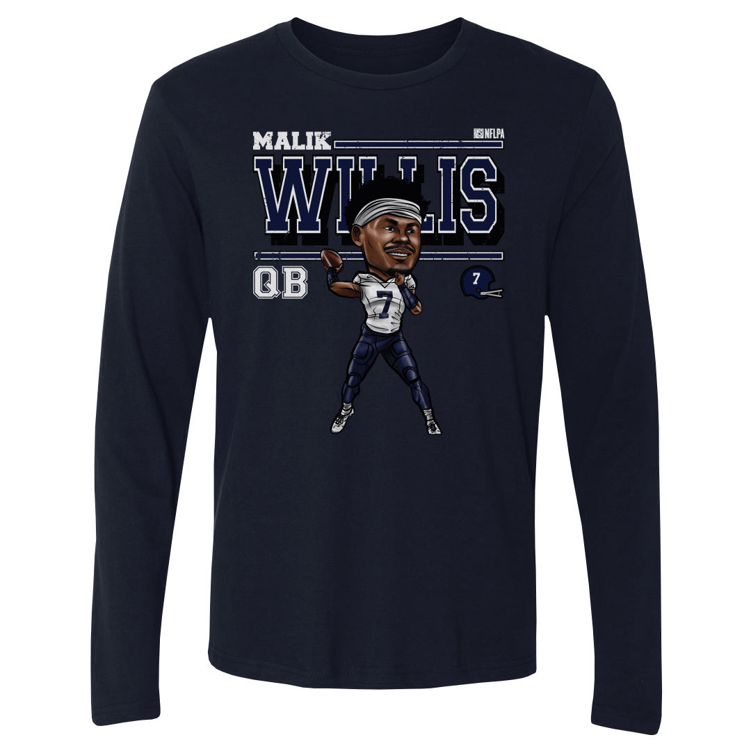 Malik Willis Men&#39;s Long Sleeve T-Shirt | 500 LEVEL