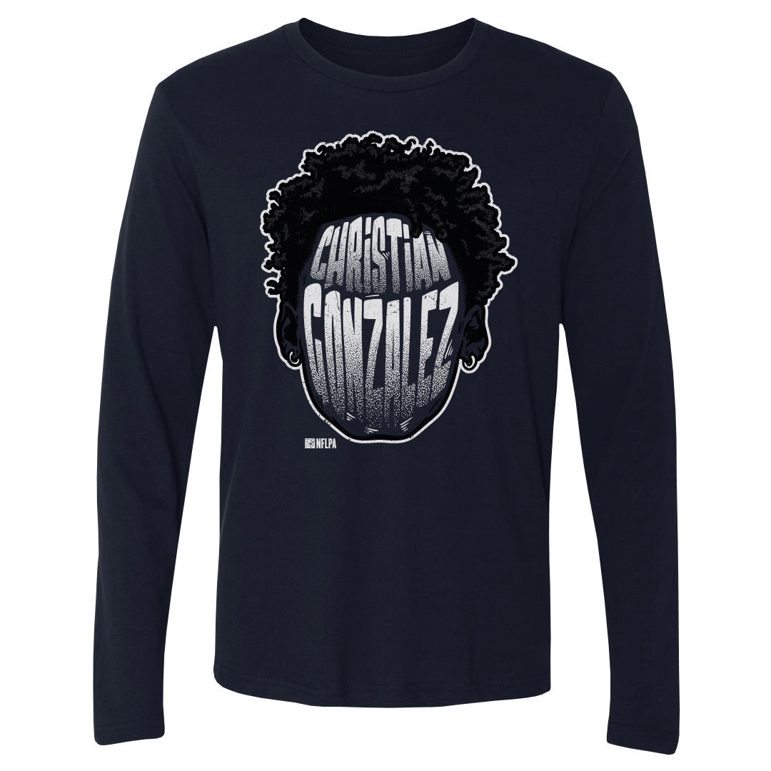Christian Gonzalez Men's Long Sleeve T-Shirt | 500 LEVEL