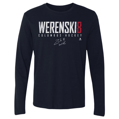 Zach Werenski Men's Long Sleeve T-Shirt | 500 LEVEL